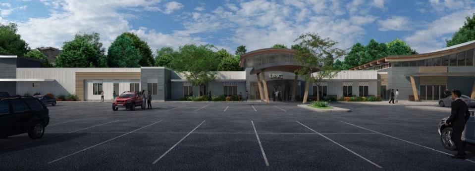Design concept for the renovation of the Long Branch Senior Center.