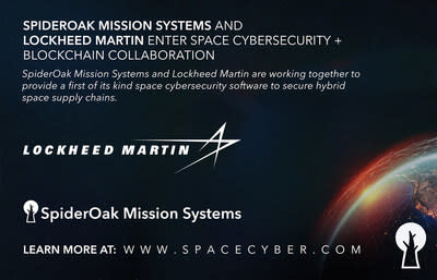 SPIDEROAK Y LOCKHEED MARTIN SPACE INGRESAN AL ESPACIO DE CIBERSEGURIDAD + COLABORACIÓN BLOCKCHAIN