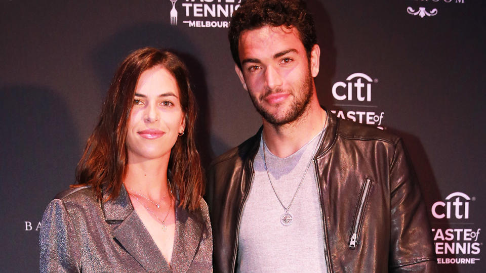 Ajla Tomljanovic and Matteo Berrettini, pictured here at the Citi Taste of Tennis event in Melbourne.