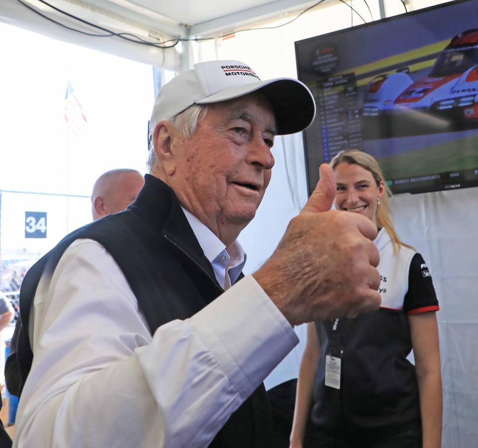 "The Captain," Roger Penske, gave his thumbs-up to the winning effort Sunday at Daytona.