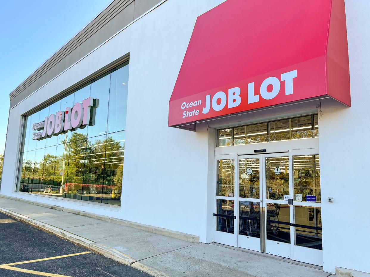 Store associates get ready to open the new Ocean State Job Lot store in Freehold Township on Tuesday Oct. 19, 2021.