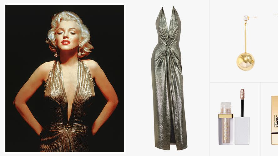 marilyn monroe gold gentlemen prefer blondes halloween costume