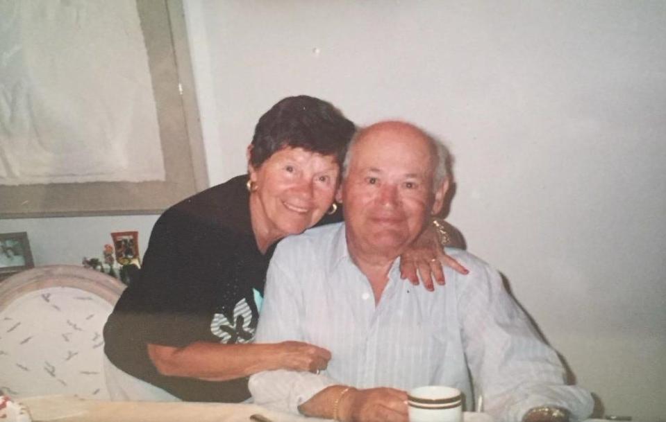 Holocaust survivors Evelyn and Joseph Greenblatt pictured in an undated photo. Their daughter, Susan Gad Schwartz, said the couple's wish was to be buried together. She is suing Eternal Light Memorial Gardens for allegedly burying a stranger in her family's plot.