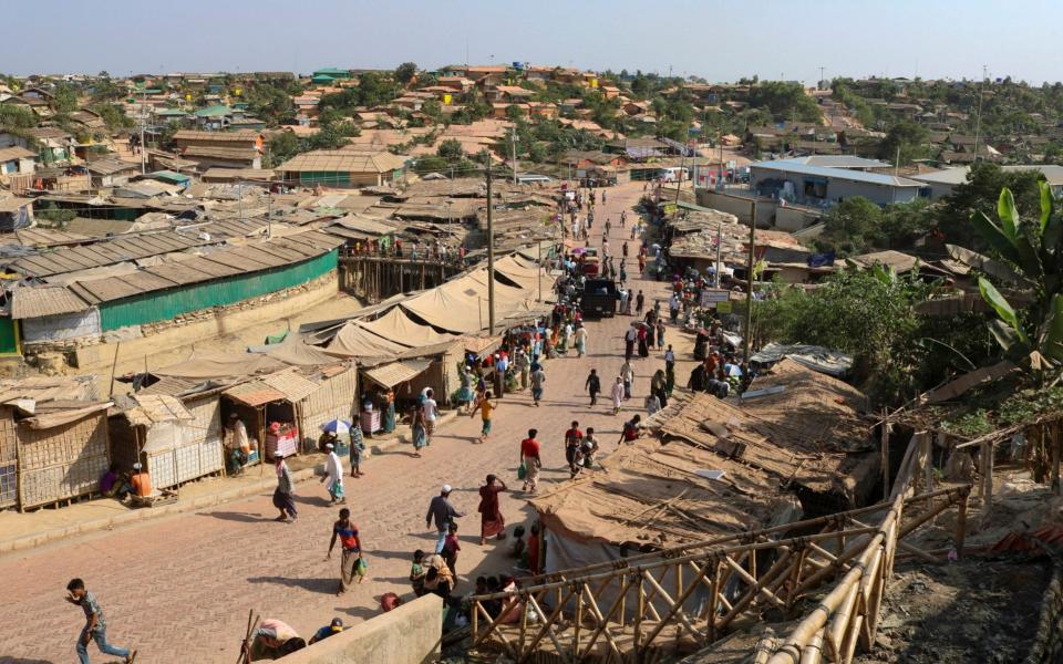 Kutupalong in southern Bangladesh is the largest refugee camp in the world -  Shafiqur Rahman/AP