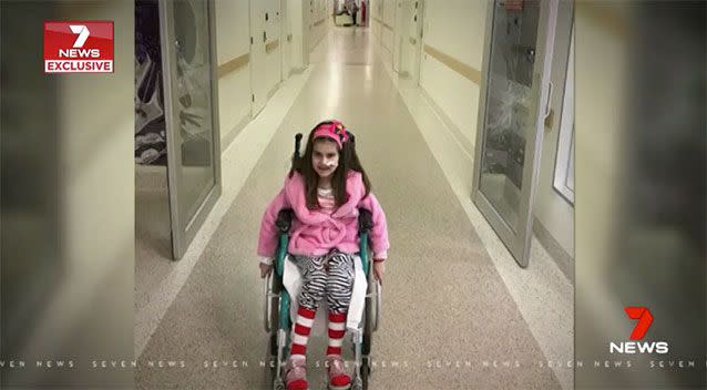 Victoria was in a wheelchair just four months ago, but has since made a remarkable recovery. Source: 7 News