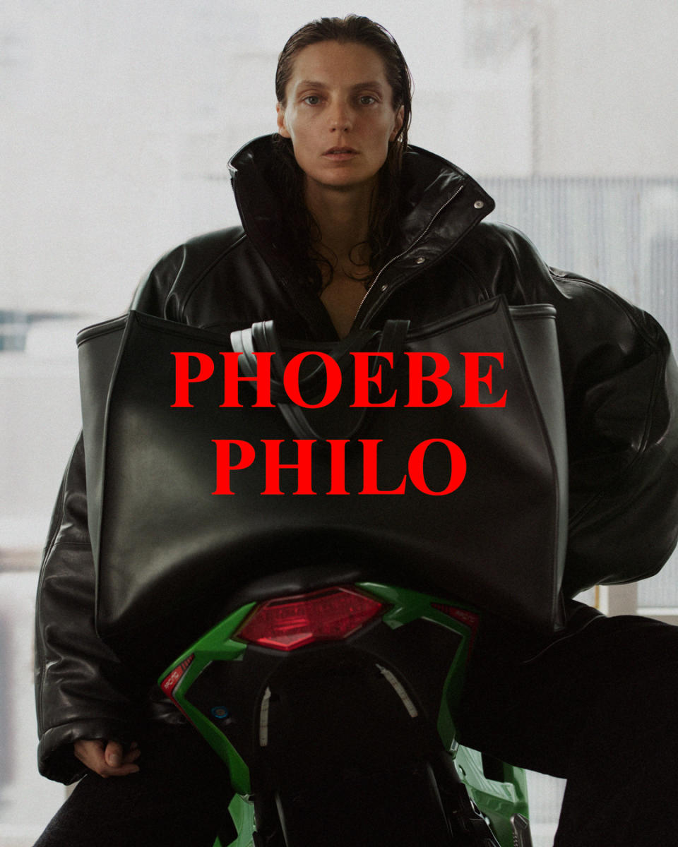 Daria Werbowy in the Phoebe Philo campaign.