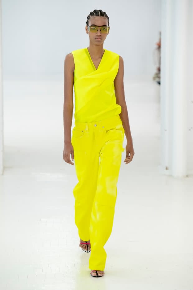 <p>A look from the Helmut Lang Spring 2020 collection. Photo: Imaxtree </p>