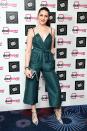 <p>Loving this cyan jumpsuit, especially those wide cropped legs [Photo: PA] </p>