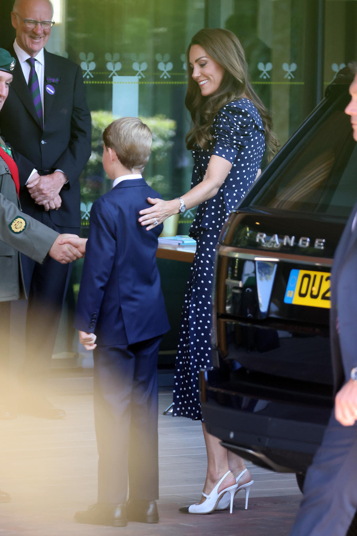 It is the first time the prince has attended the iconic tennis tournament. (Getty Images)