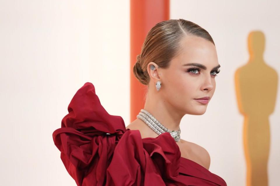 hollywood, california march 12 cara delevingne attends the 95th annual academy awards on march 12, 2023 in hollywood, california photo by kevin mazurgetty images