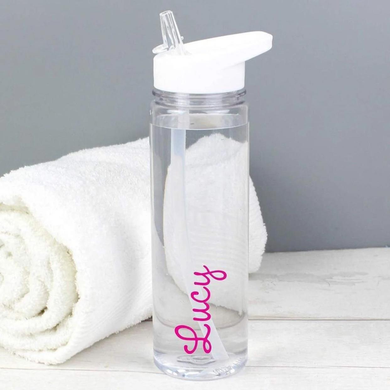Personalized Clear Water Bottle