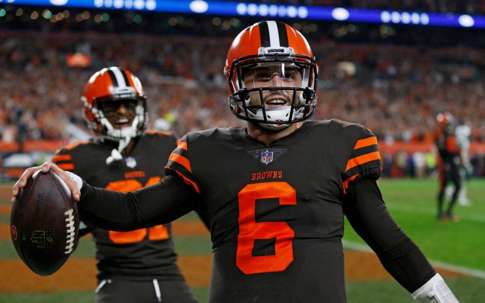 Baker Mayfield gave the Browns their first win in 635 days against the Jets on Thursday Night Football - FR78273 AP