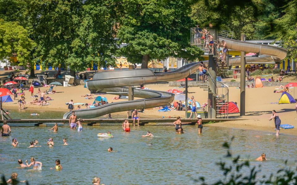 Strandbad Orankese is popular with families