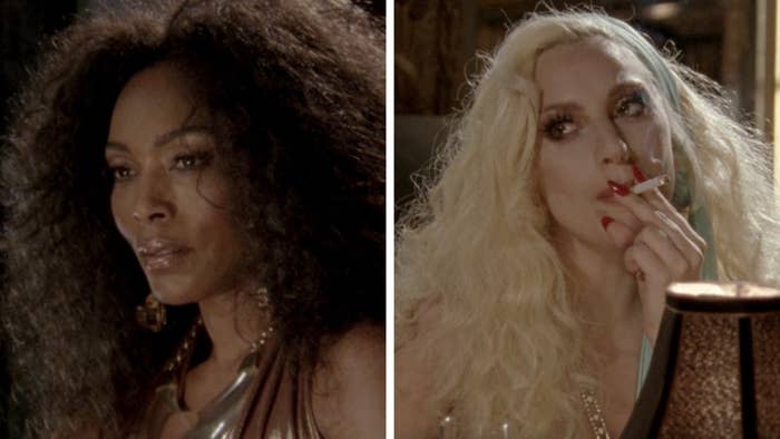 Angela Bassett and Lady Gaga in "AHS: Hotel"