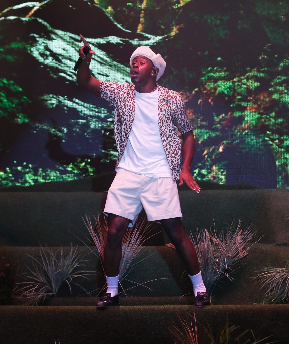 Tyler, The Creator performed during the Forecastle Festival at Waterfront Park in Louisville, Ky. on May 29, 2022.  