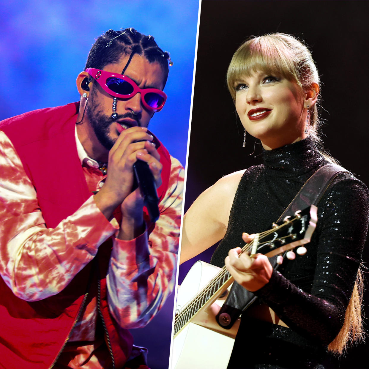 Spotify listeners couldn't get enough of these two artists. (Terry Wyatt / Getty Images)