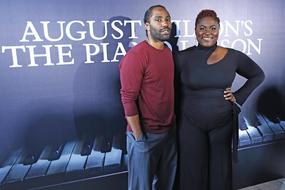 NEW YORK, NEW YORK - SEPTEMBER 07: John David Washington and Danielle Brooks attend the "The Piano Lesson" Broadway photocall at The Skylark on September 07, 2022 in New York City. (Photo by John Lamparski/Getty Images)