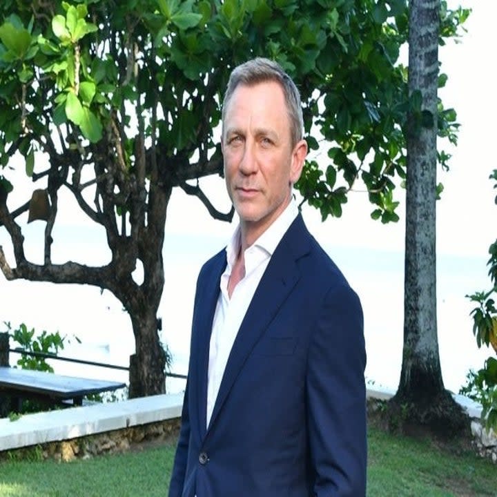 Daniel Craig attends the Bond 25 film launch at Ian Fleming's home