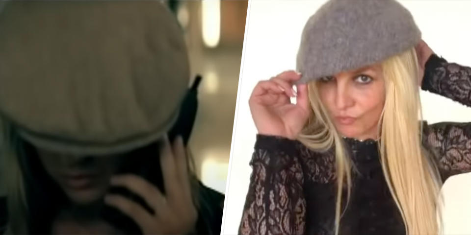 Seeing double? On the left, a Britney look-alike from Justin Timberlake's 