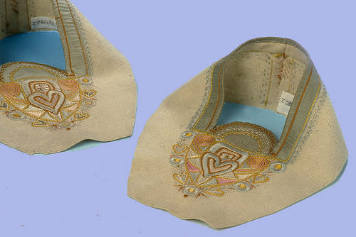 Slipper Uppers possibly designed and made by Ann MacBeth (c1900)