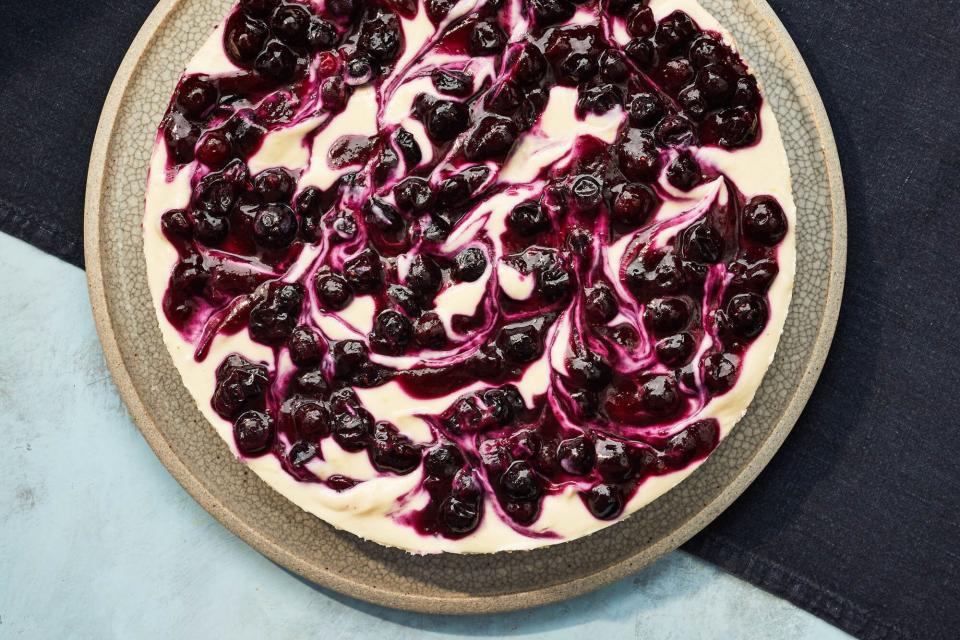 Blueberry Coconut Cheesecake