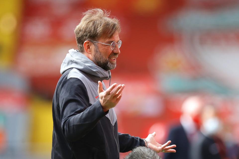 <p>Klopp: “It’s a point but it feels like a defeat”</p> (Getty Images)