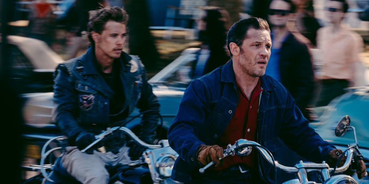 austin butler, tom hardy, the bikeriders