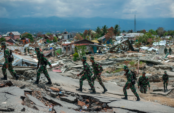 military after indonesia earthquake