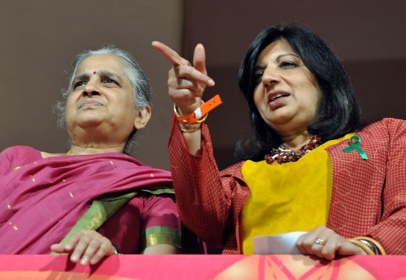 Sudha Murthy and Kiran Mazumdar-Shaw