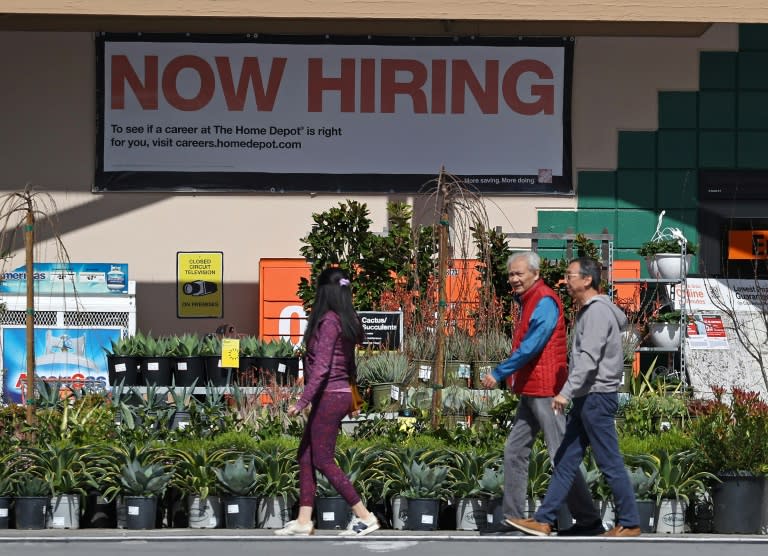 The United States added 175,000 jobs in April, missing analyst expectations significantly, according to government data (JUSTIN SULLIVAN)