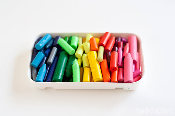 DIY crayons -- step 1