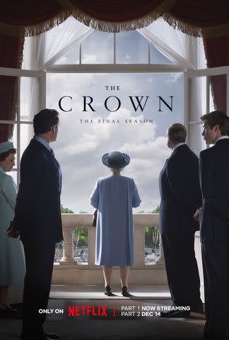 <p>Netflix</p> Key art for The Crown season 6 part 2 on Netflix.