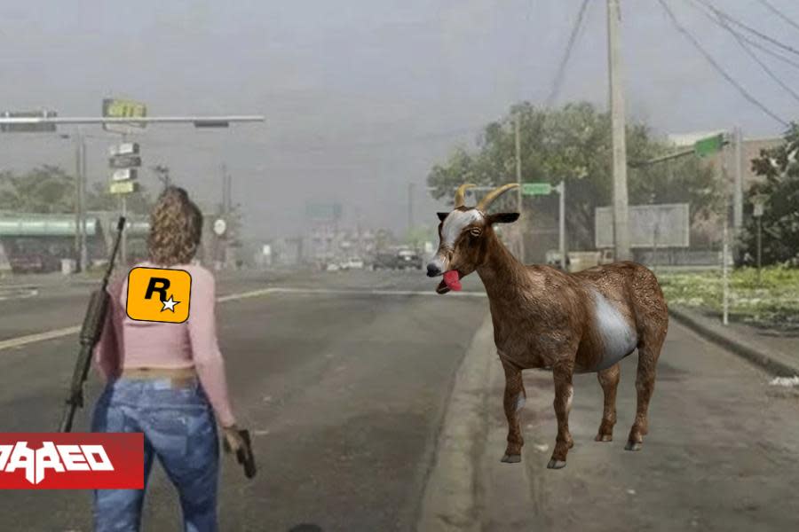 Goat Simulator 3 usa filtración de GTA 6 en un tráiler y Rockstar los denuncia pidiendo que eliminen el clip