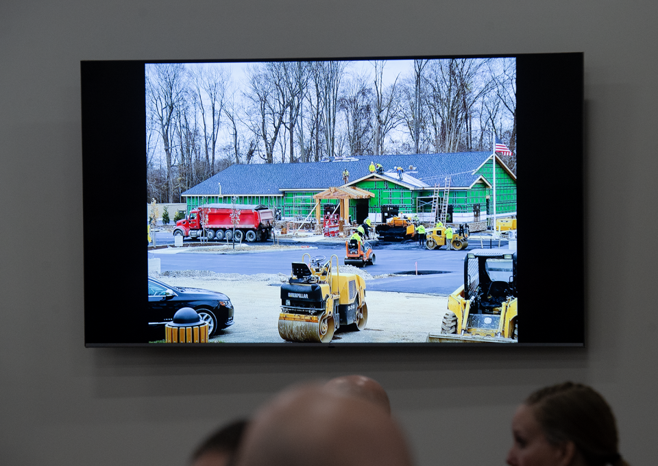 State of the city included a slide show of the building of the new Streetsboro Community Center on Thursday, Mar. 21.