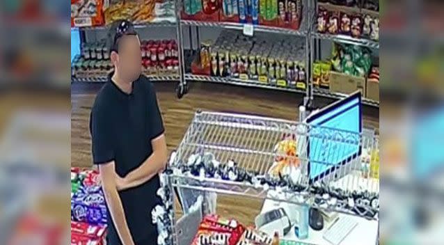 Police said the 26-year-old entered the shop on Monday morning. Photo: Imgur