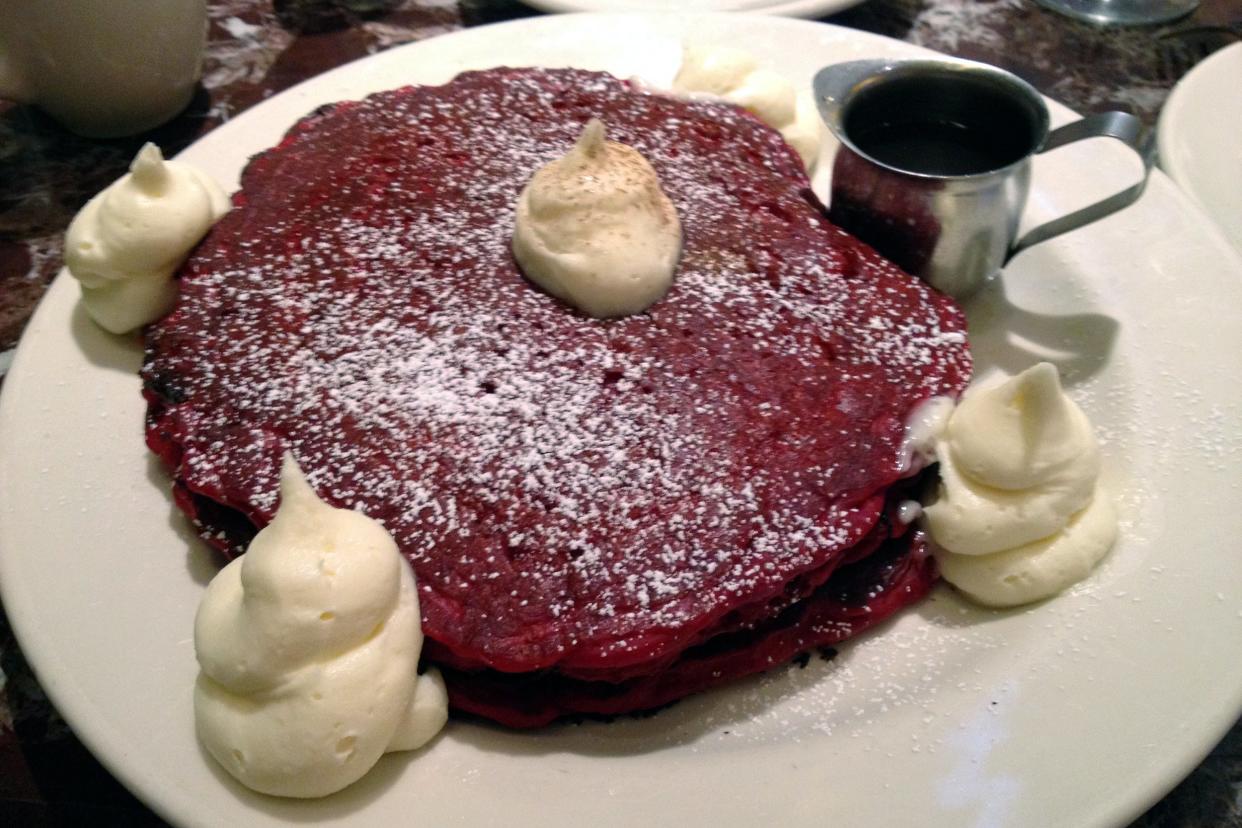 Red Velvet Pancakes