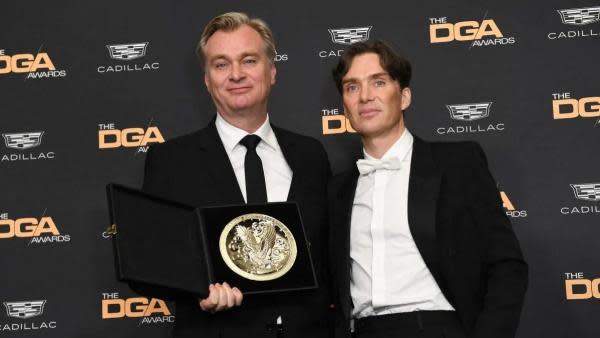 Christopher Nolan y Cillian Murphy, director y protagonista de 'Oppenheimer' (Imagen: AFP)