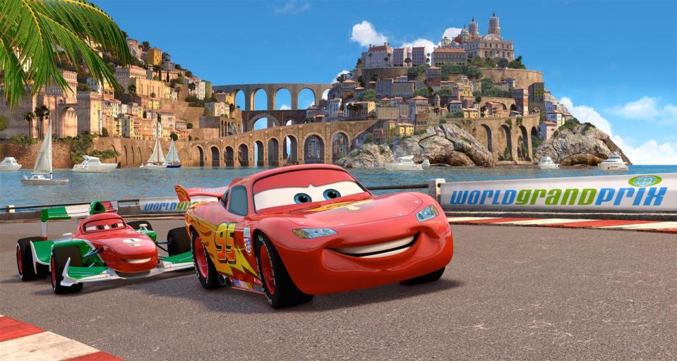 <p>Im Animationsfilm "Cars" ist der rote Rennwagen Lightning McQueen der Star. Die sympathischen sprechenden Autos eroberten die Herzen der Kinobesucher jeden Alters im Sturm. (Bild: Disney / Pixar)</p> 