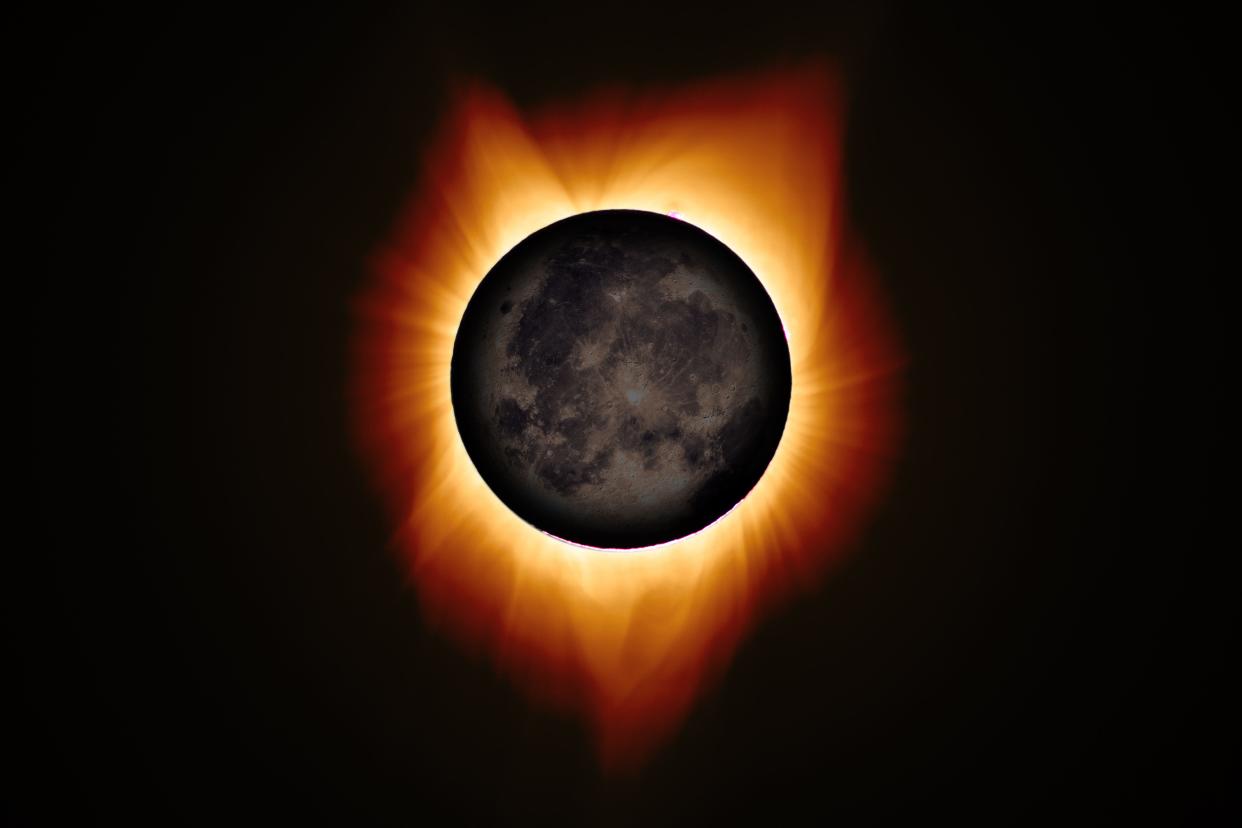 Solar eclipse photo