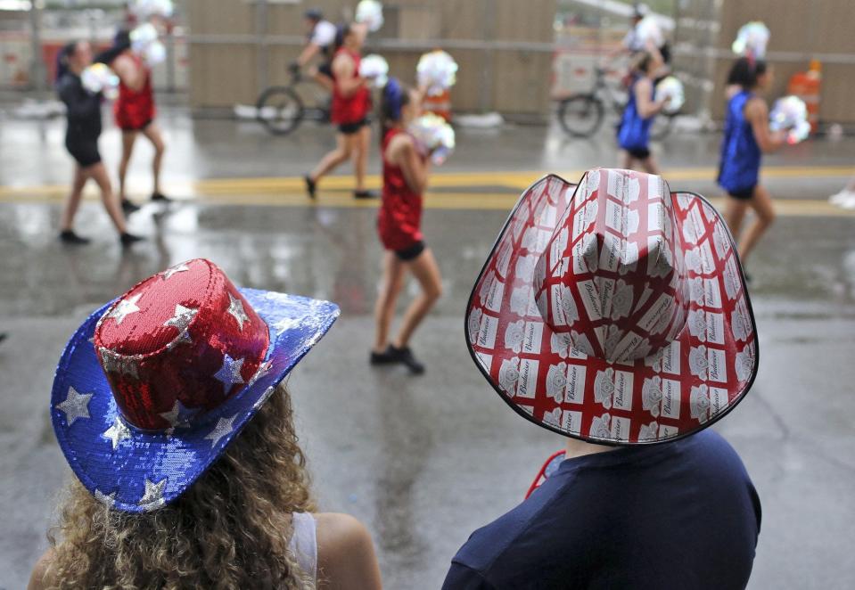 Attendees in patriotic attire are a common sight at Red, White & Boom!, which will include a parade leaving from the Main Street bridge at 5:30 p.m. Monday.