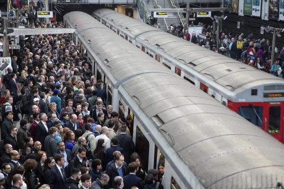 Londoners suggested the writer should come back during a Tube strike (Getty Images)