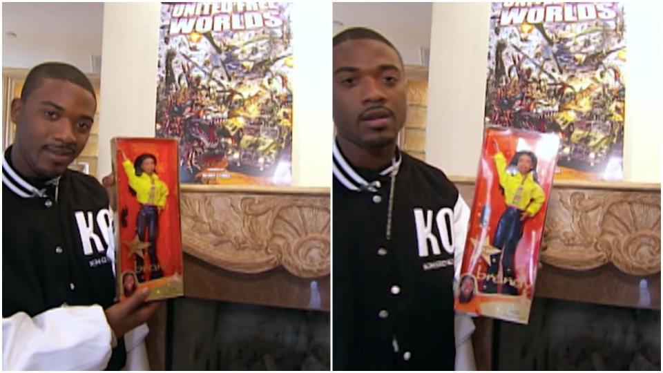<p>Hi, here's Ray J with the collection of Brandy dolls he keeps on his mantle! World's most supportive brother.</p>
