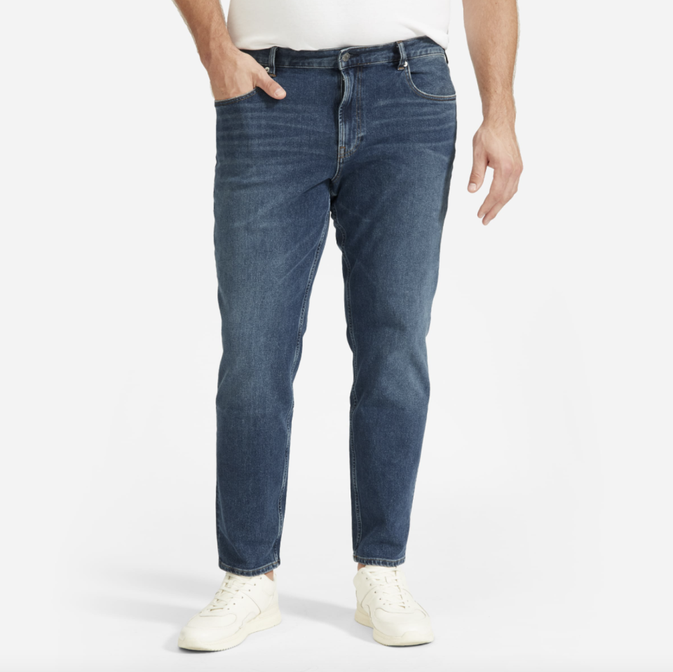 The Athletic 4-Way Stretch Organic Jean | Uniform (Photo via Everlane)