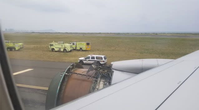 Thankfully the plane landed safely before AFF arrived to investigate. Source: Twitter/ Maria Falaschi