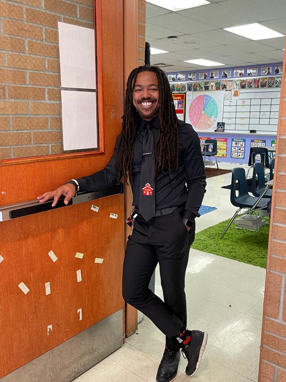 Kareem Wall is one of a handful of Kansas City Public Schools teachers living in a duplex built by nonprofit Teachers Like Me. Before he could move in, Wall, 31, was homeless for seven months, he said.