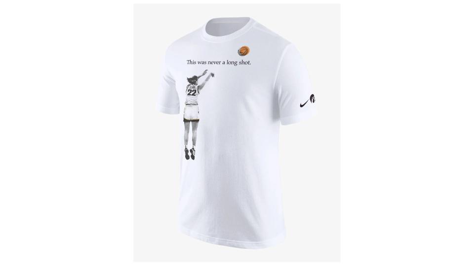 Caitlin Clark Iowa Men's Nike College T-Shirt