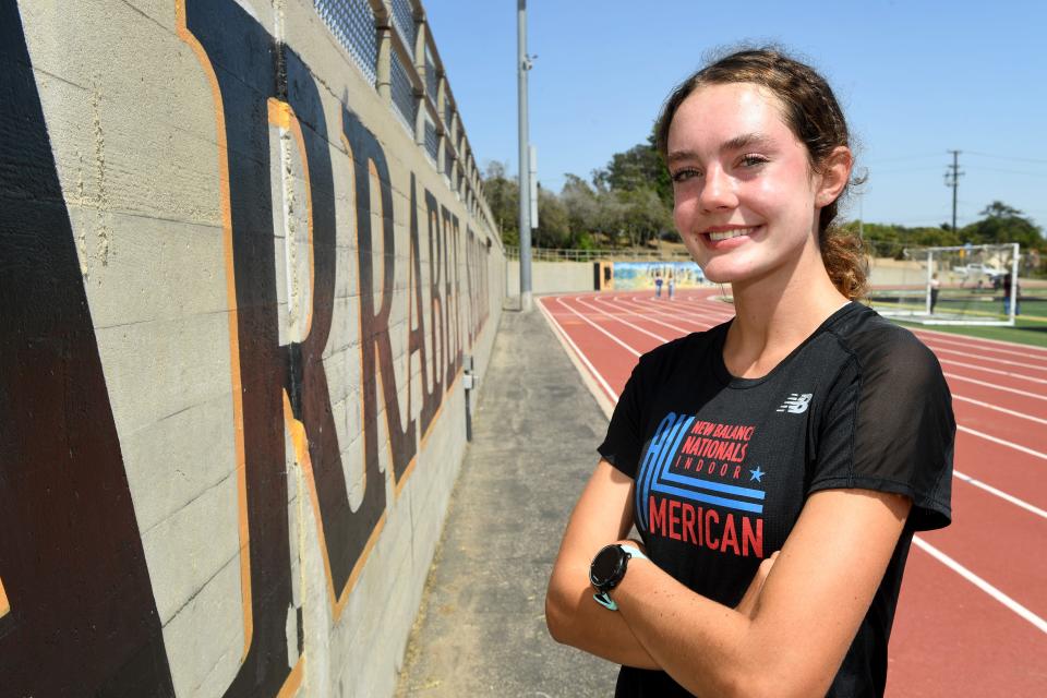 Ventura High's Sadie Engelhardt burst onto the national scene by setting freshman records in the 1,500, mile and 3,200.