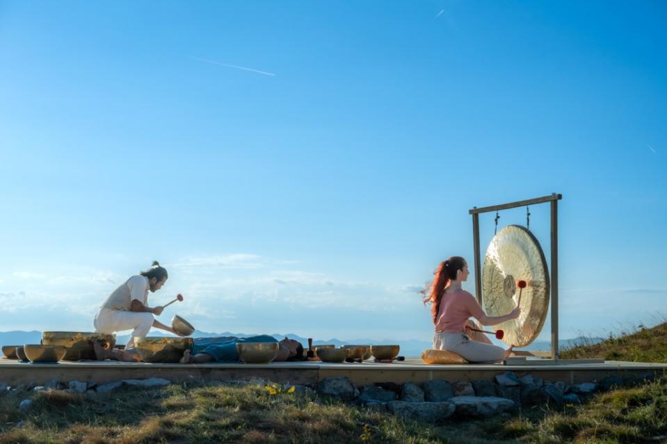 Experts believe the sound baths’ rise in popularity can be attributed to the ease of participation. Getty Images