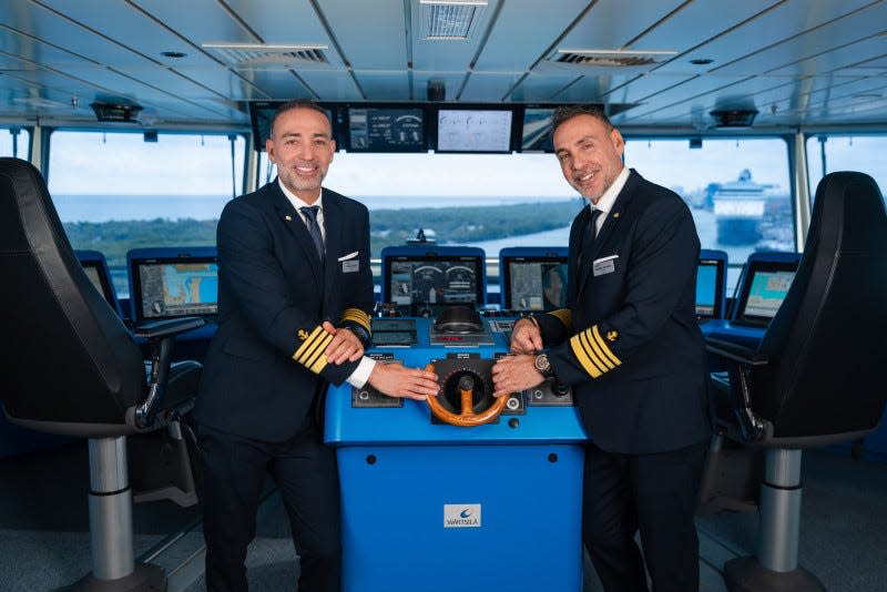 Dimitrios and Tasos Kafetzis will serve as co-captains of the cruise line's upcoming ship, Celebrity Ascent.