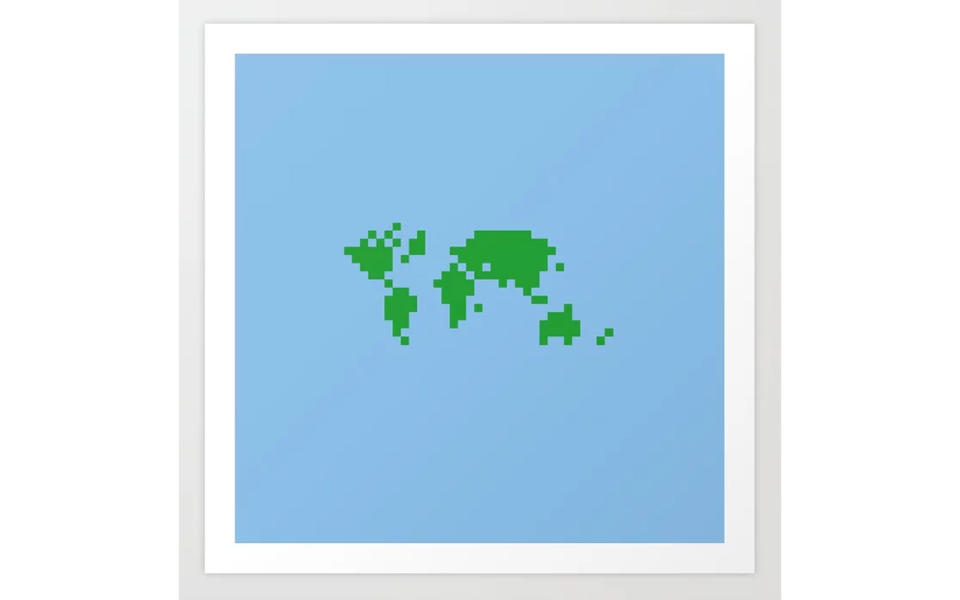 Society6 Small World Art Print by Mack Birchall